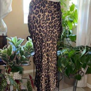 H&M Animal Print Maxi Skirt
